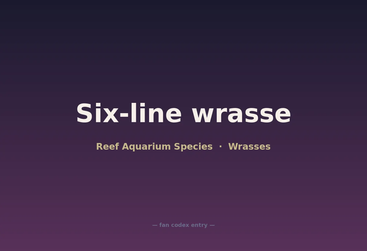 Six-line wrasse