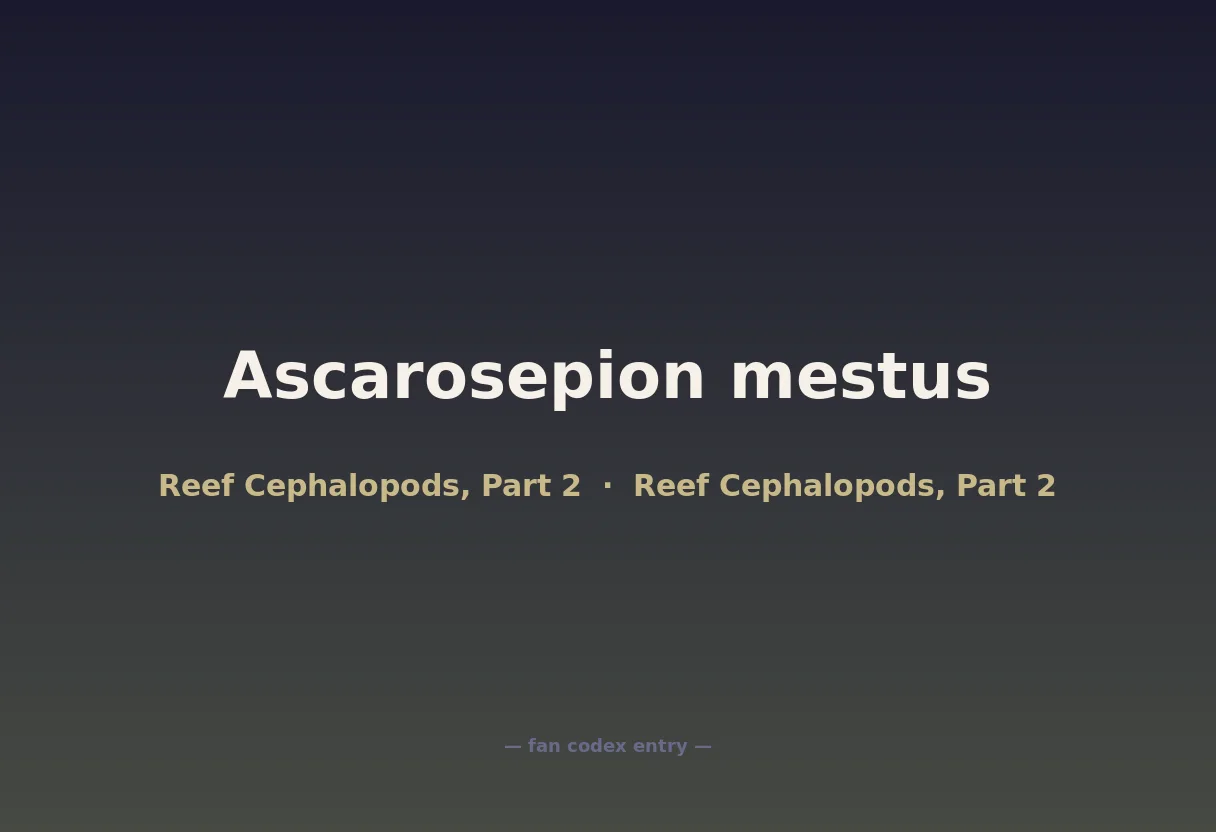 Ascarosepion mestus