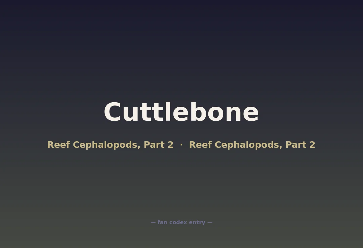 Cuttlebone