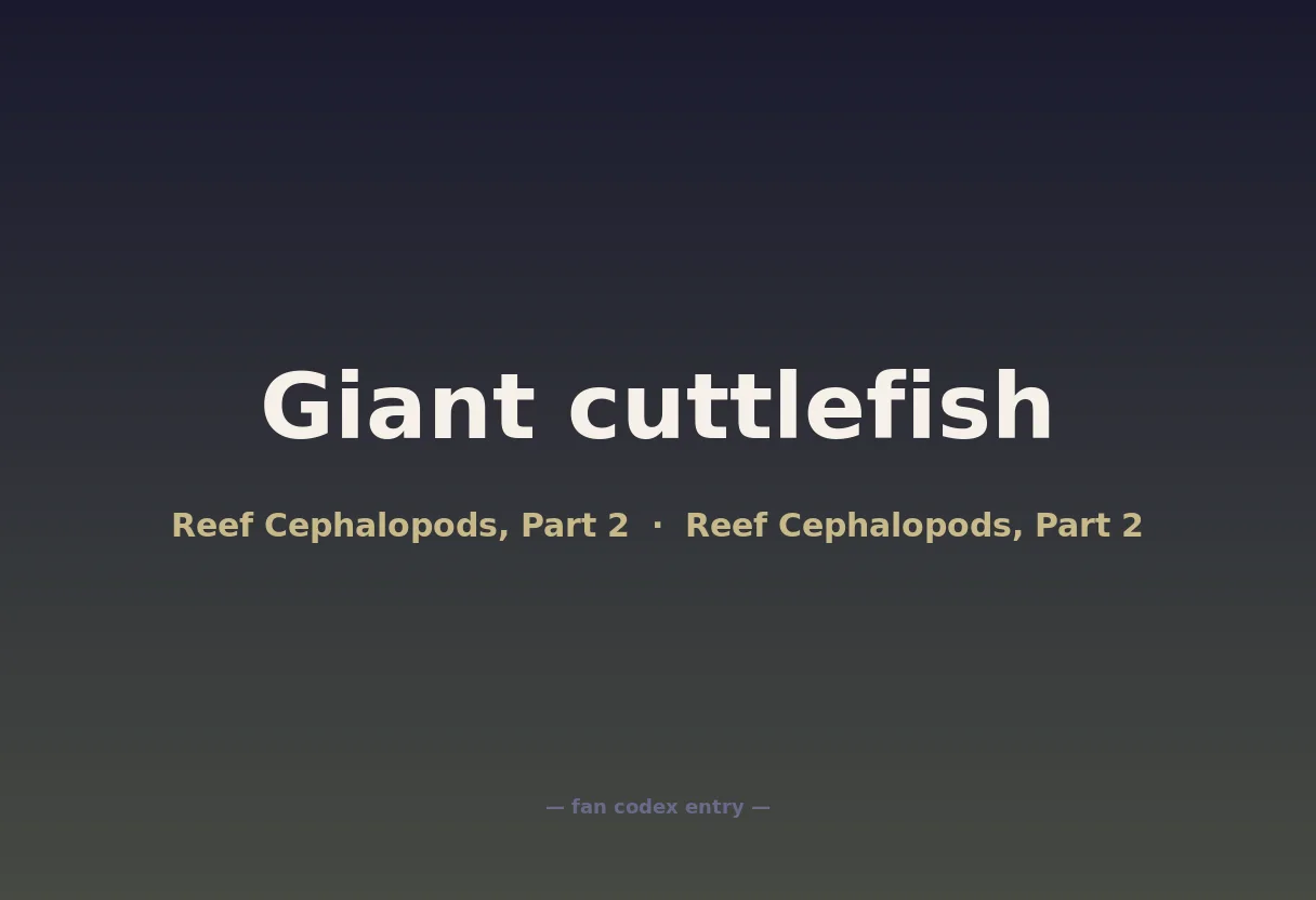 Giant cuttlefish