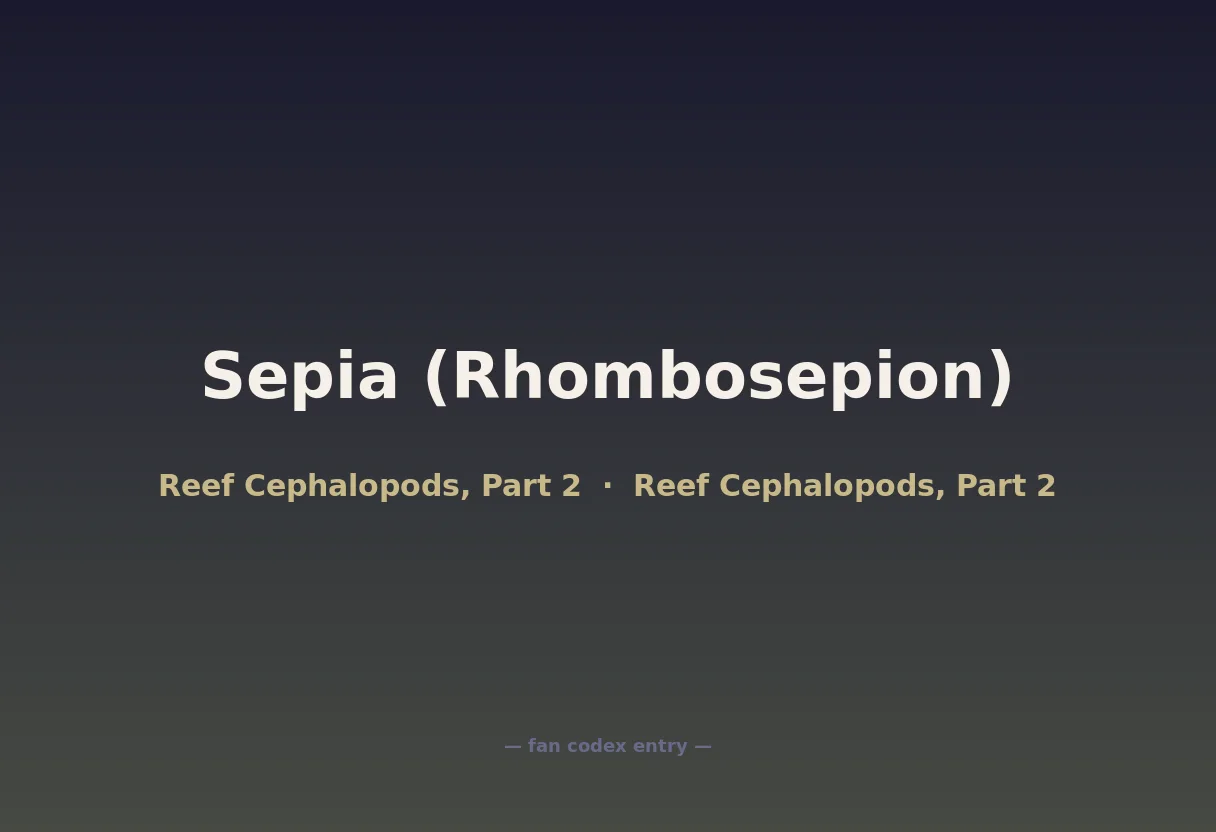 Sepia (Rhombosepion)