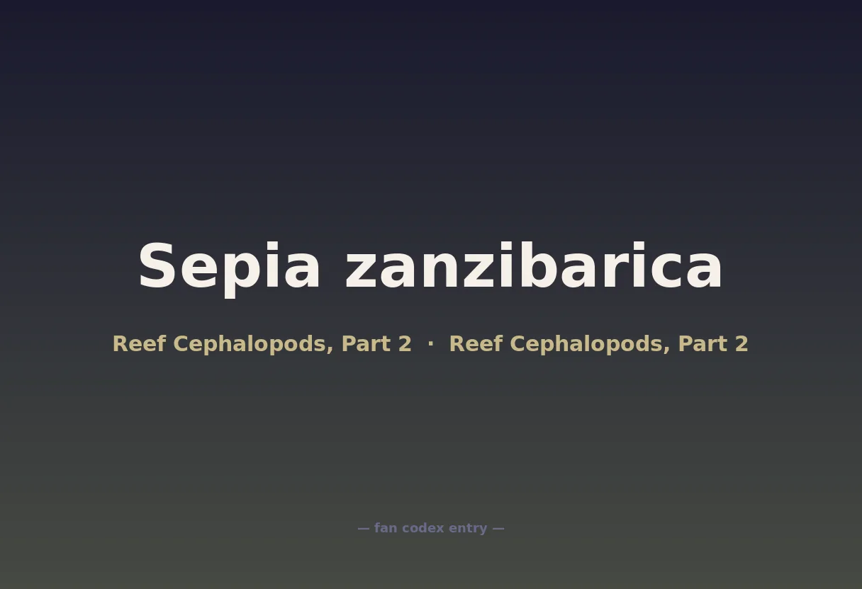 Sepia zanzibarica