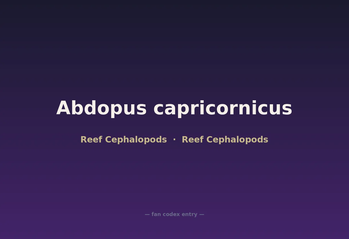 Abdopus capricornicus