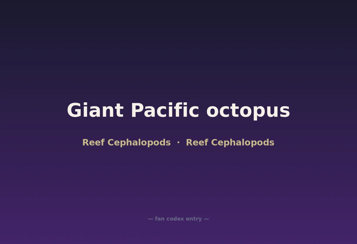 Giant Pacific octopus