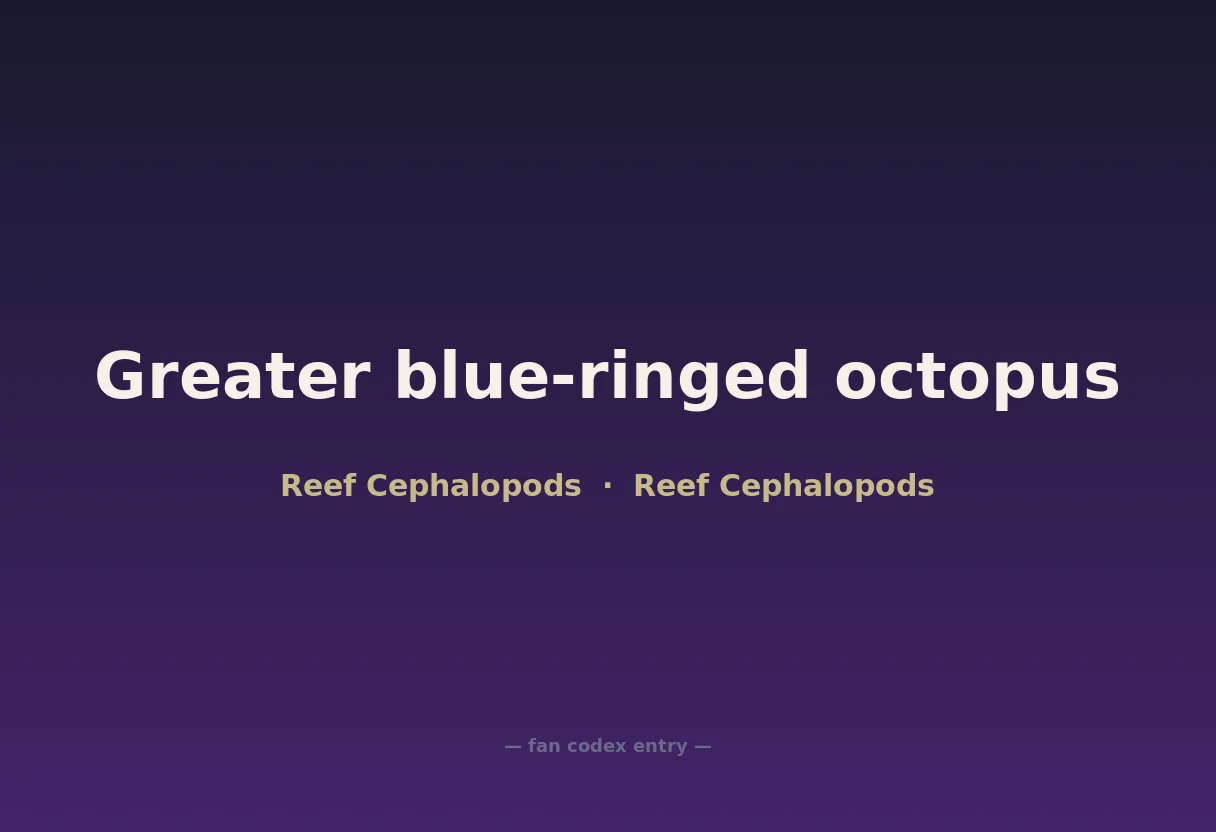 Greater blue-ringed octopus