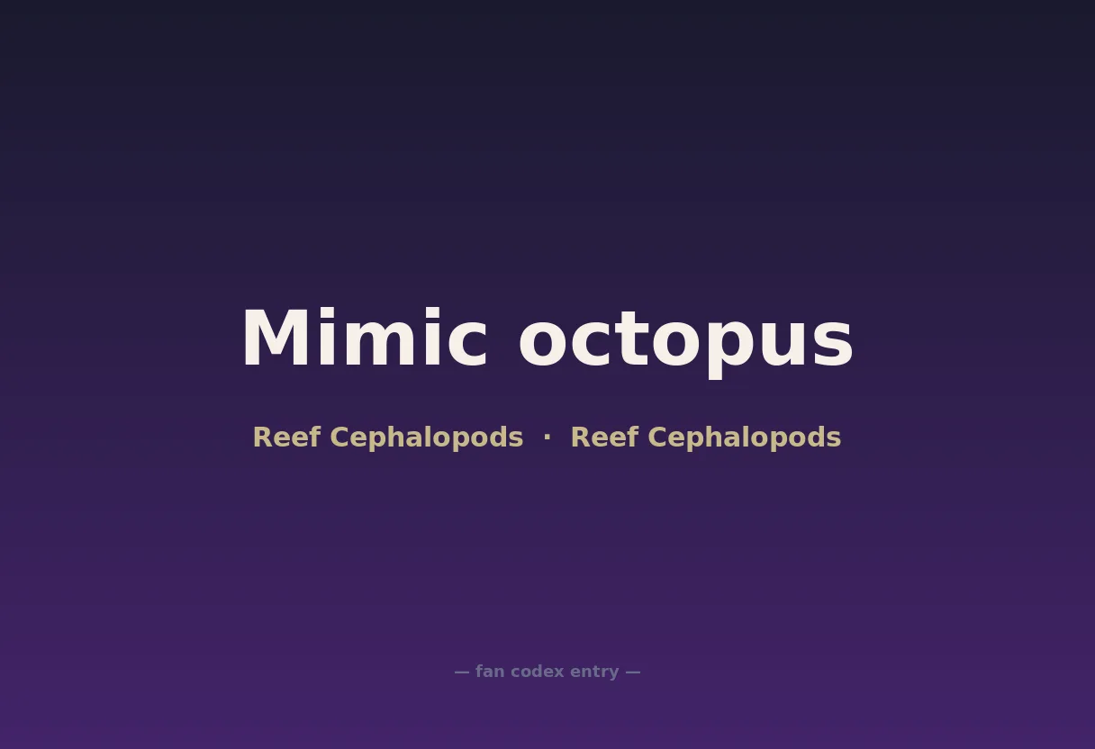 Mimic octopus