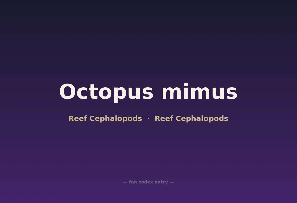 Octopus mimus