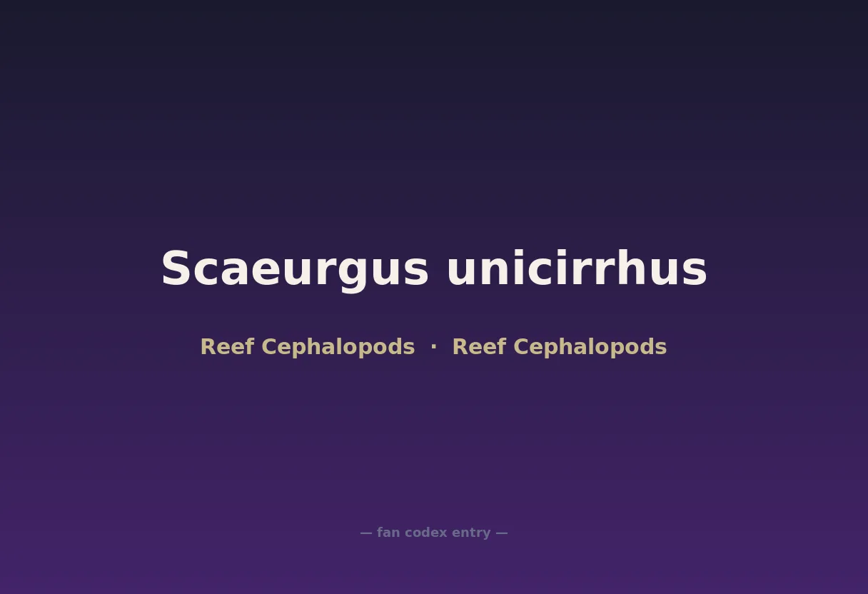 Scaeurgus unicirrhus