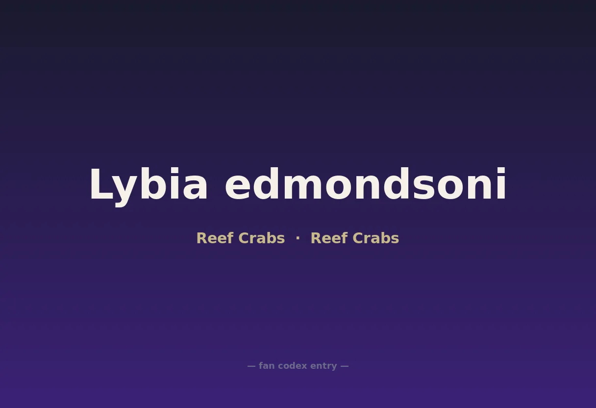 Lybia edmondsoni