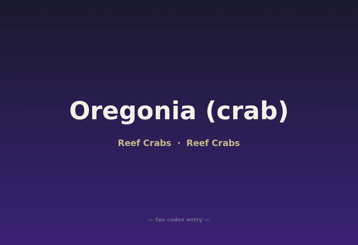 Oregonia (crab)