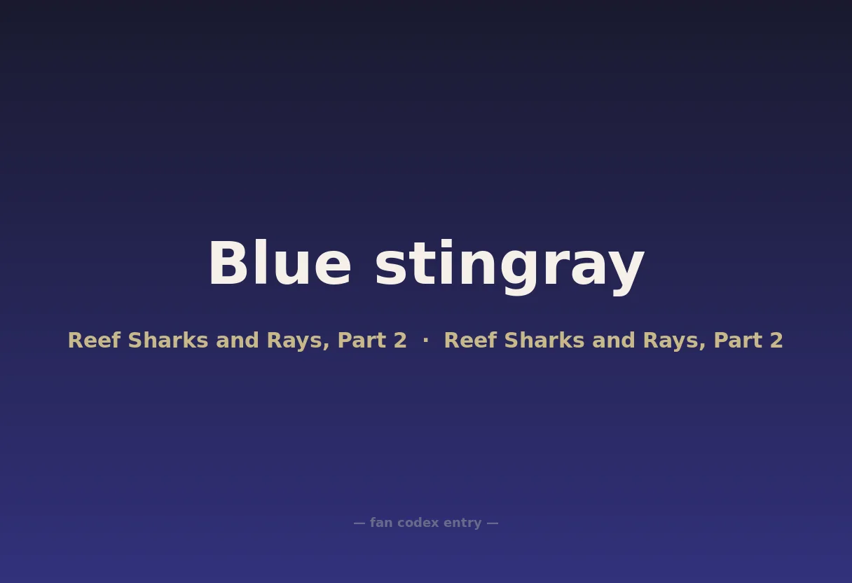 Blue stingray