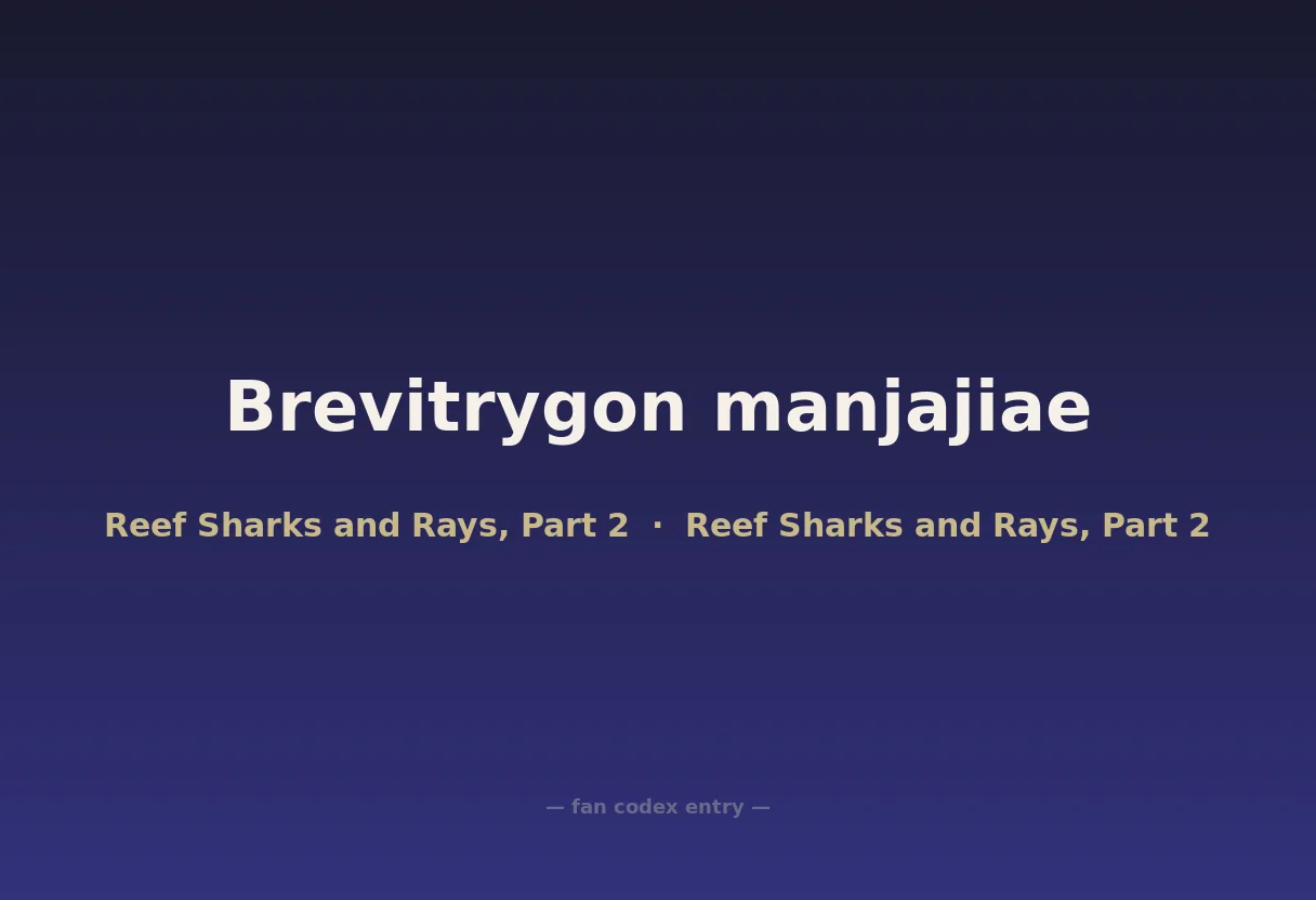 Brevitrygon manjajiae