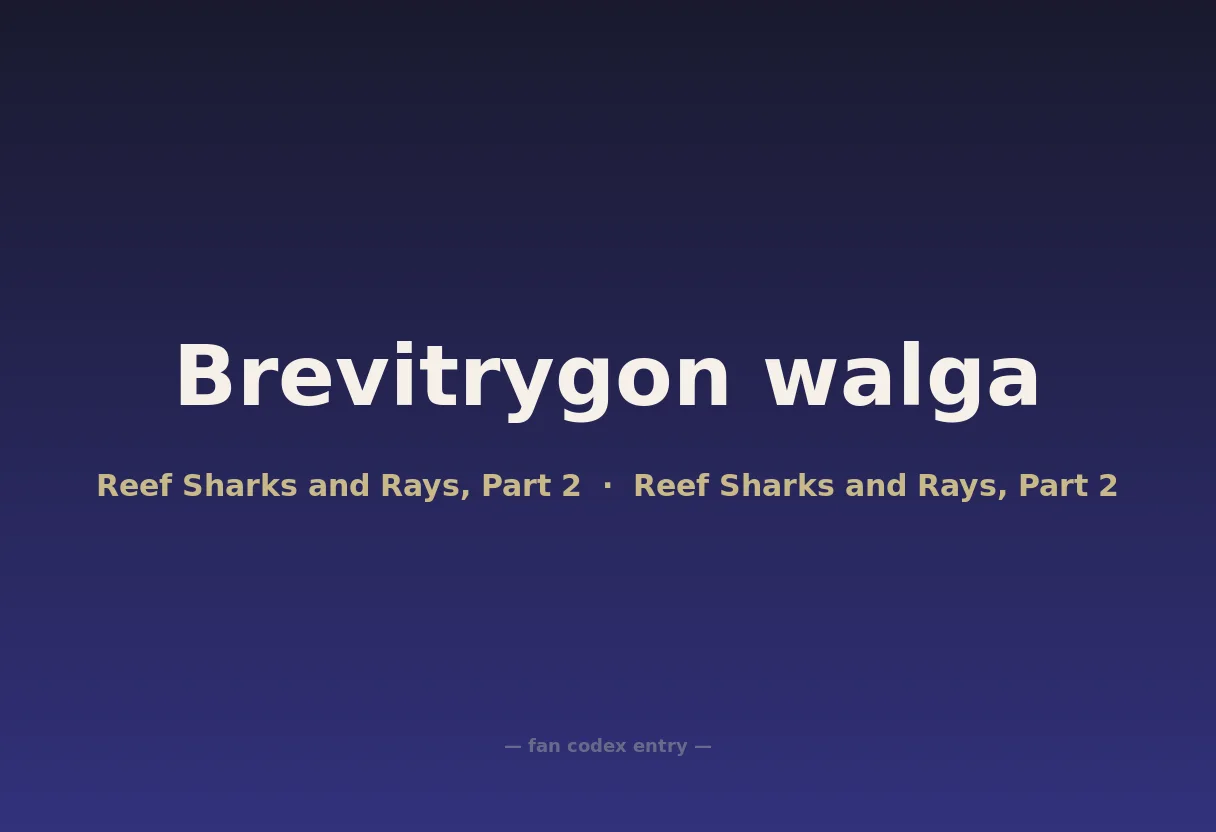 Brevitrygon walga