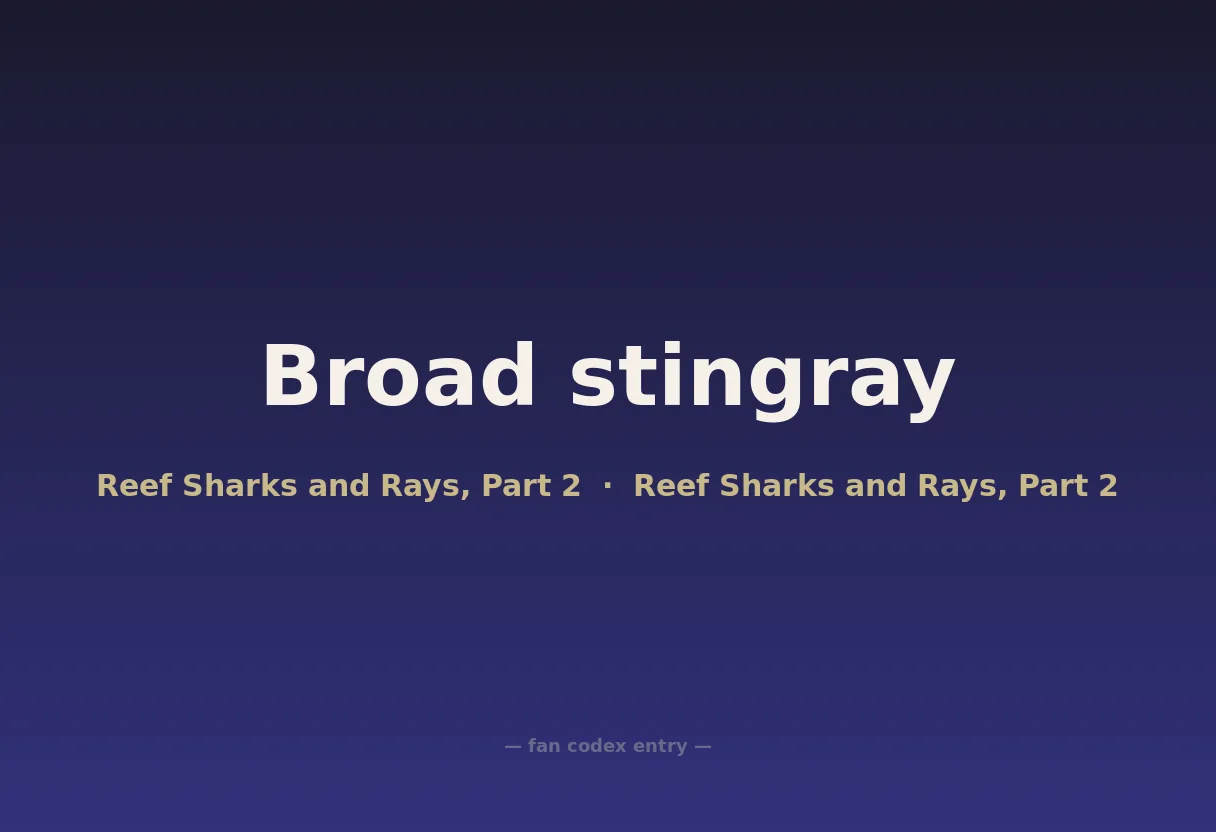 Broad stingray