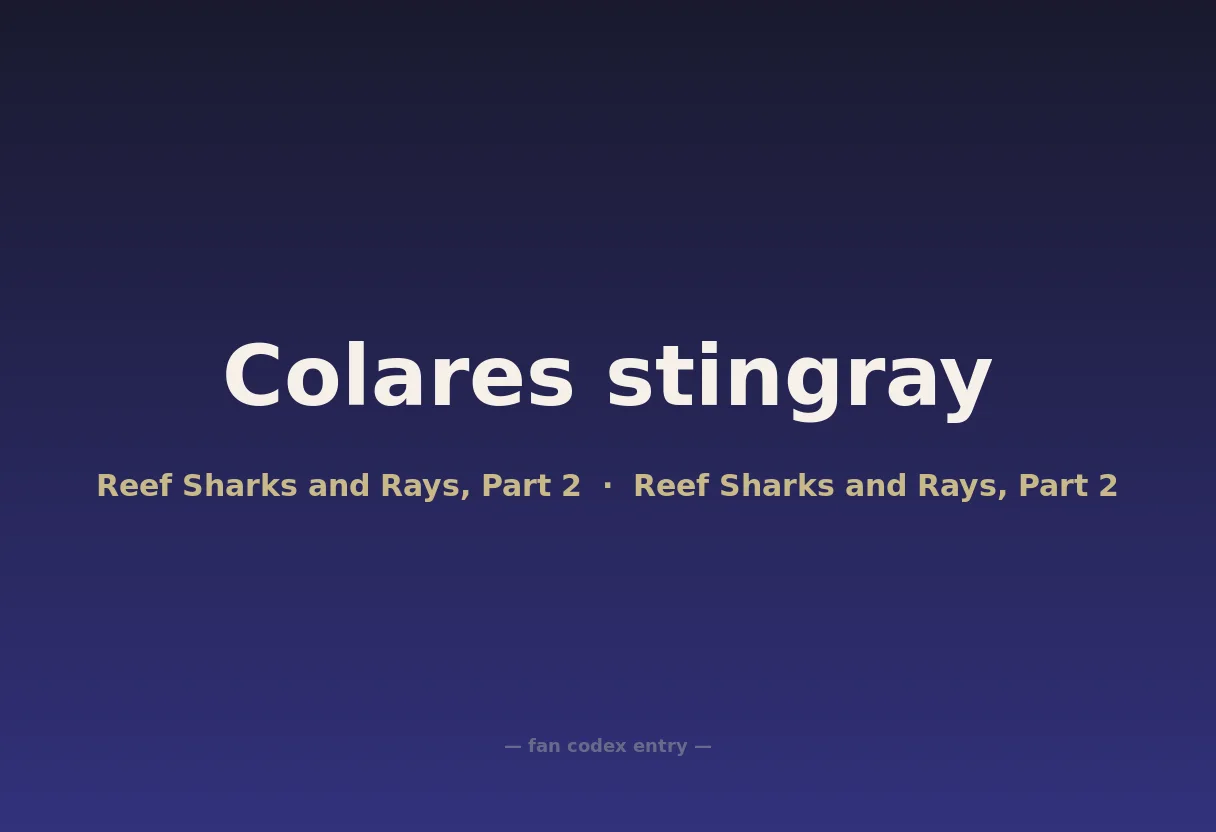 Colares stingray