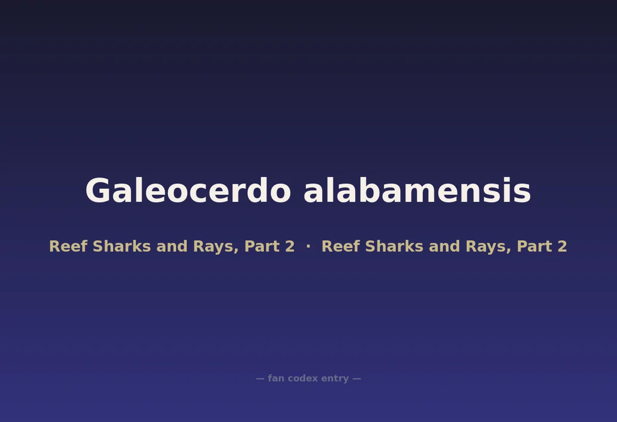 Galeocerdo alabamensis