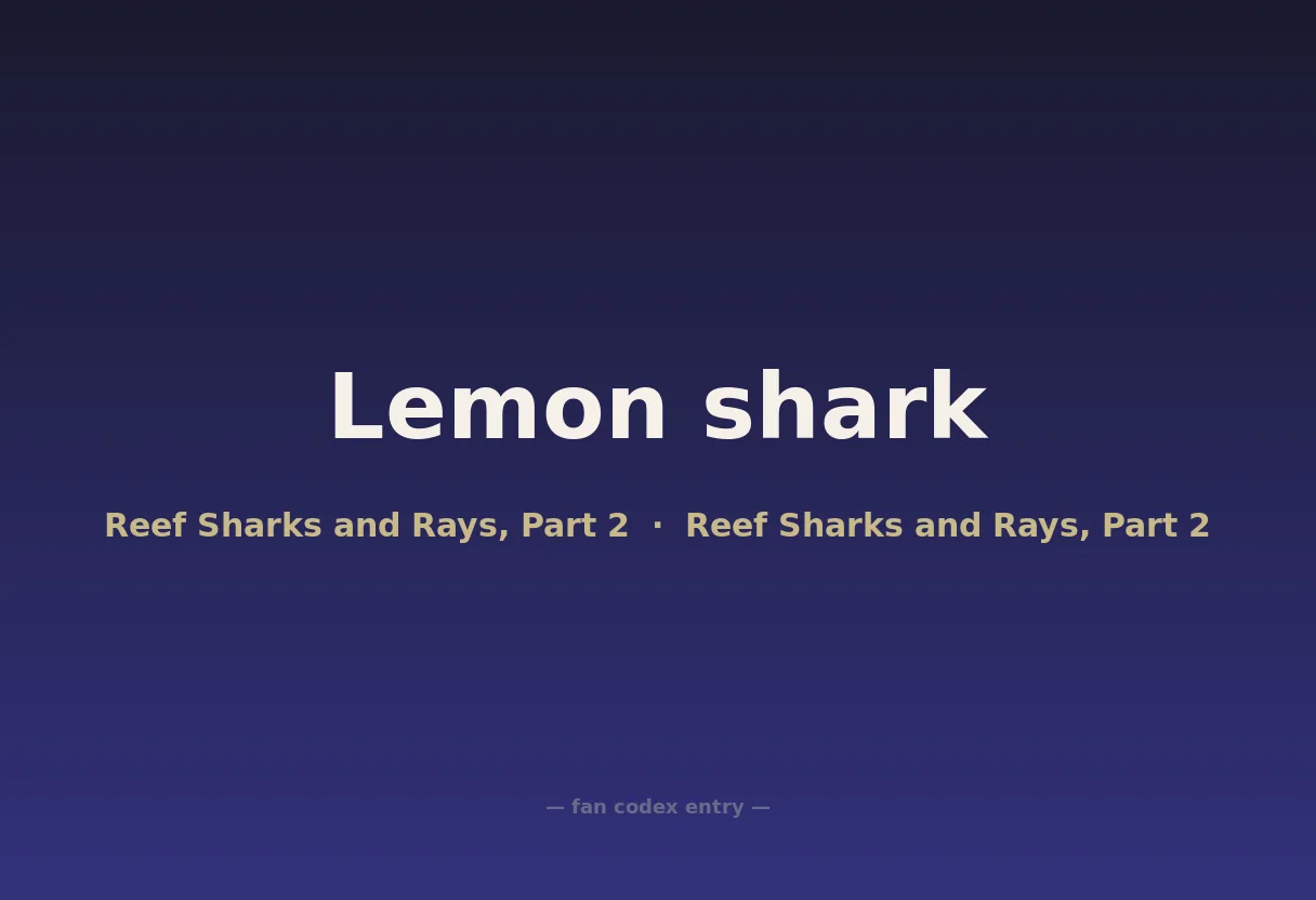 Lemon shark