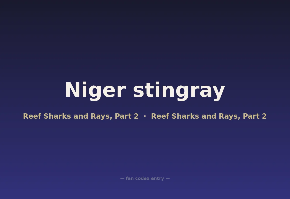 Niger stingray