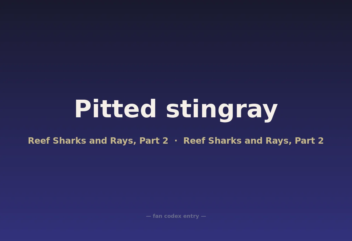 Pitted stingray
