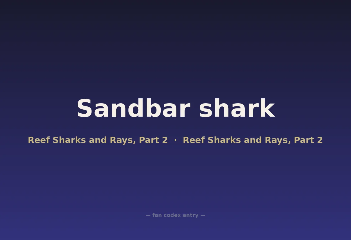 Sandbar shark