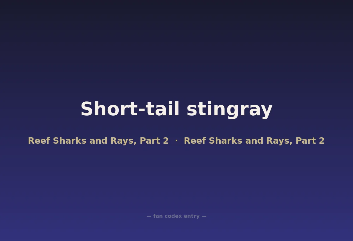 Short-tail stingray