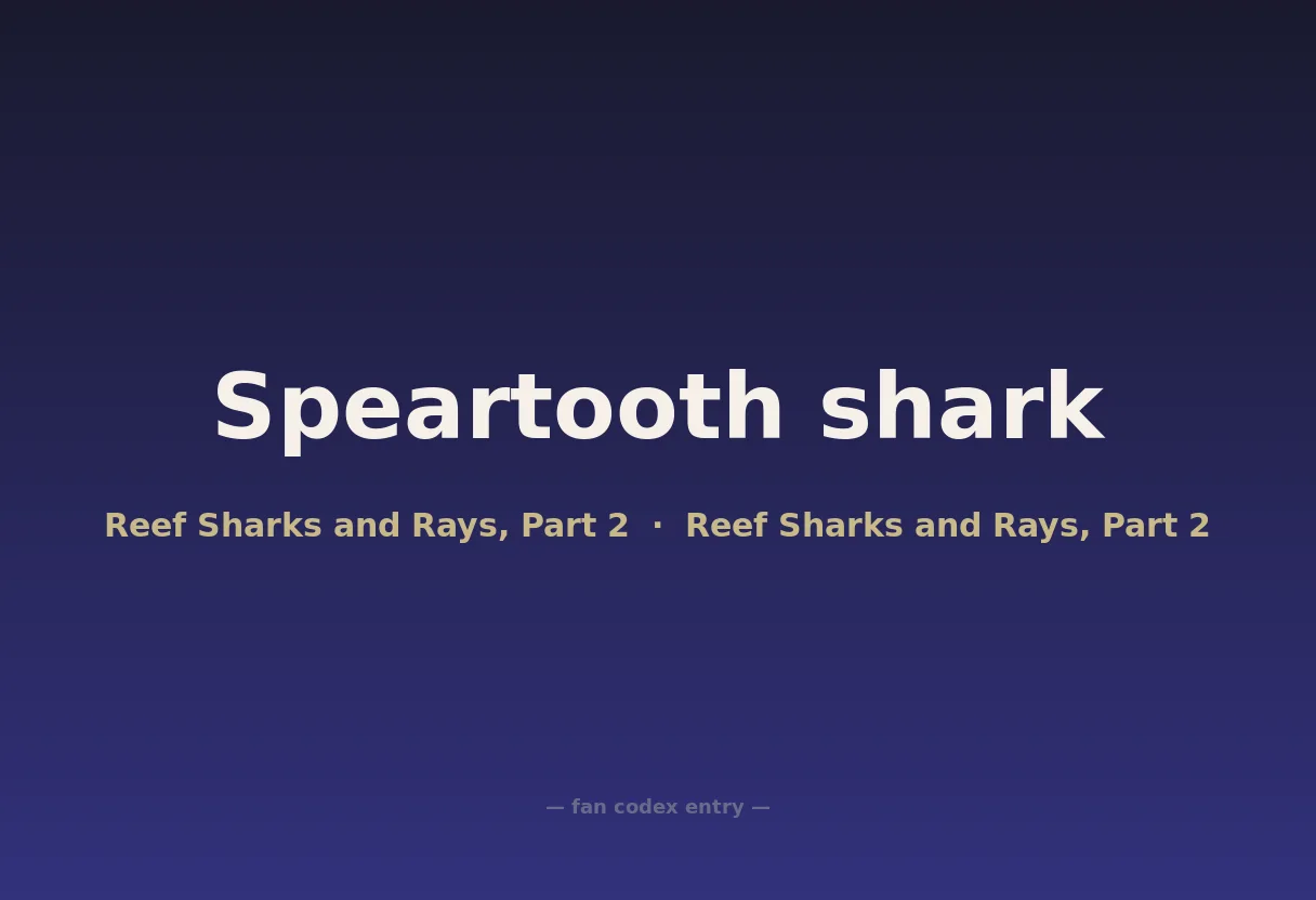Speartooth shark