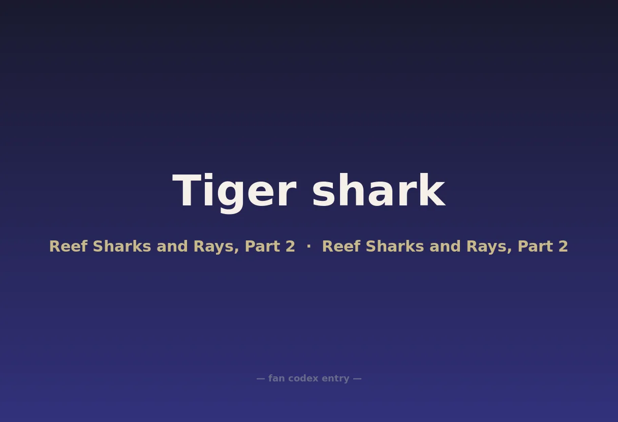 Tiger shark