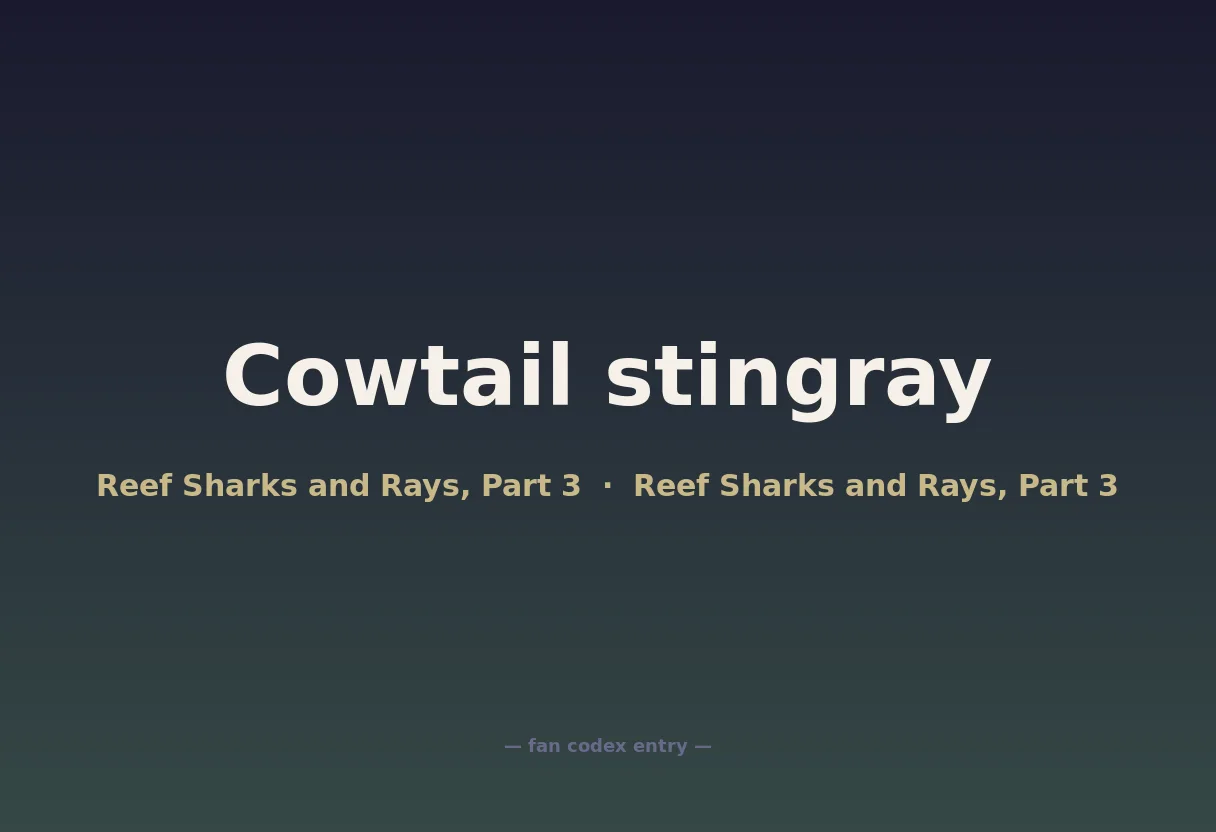 Cowtail stingray