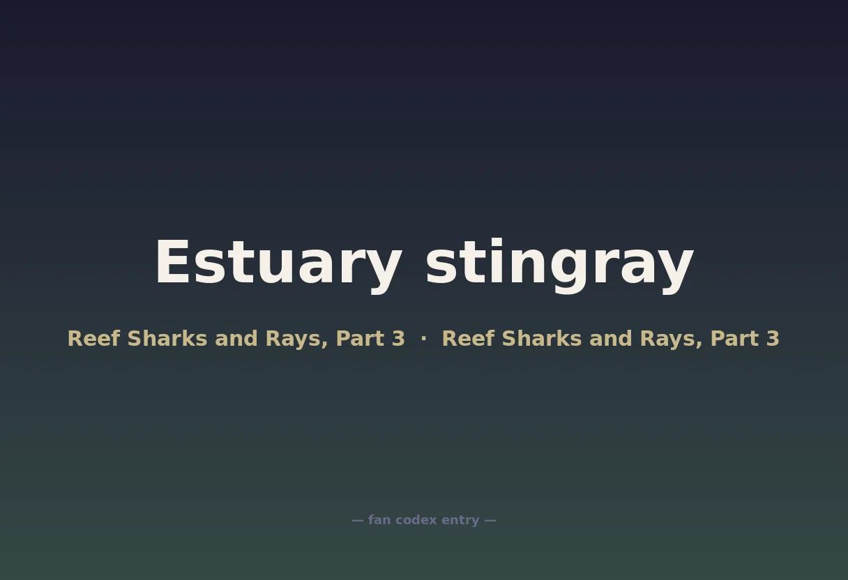 Estuary stingray