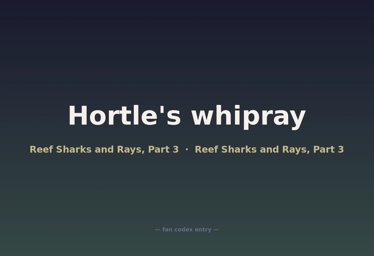 Hortle's whipray
