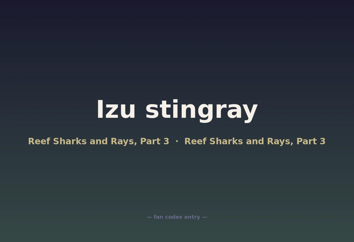 Izu stingray