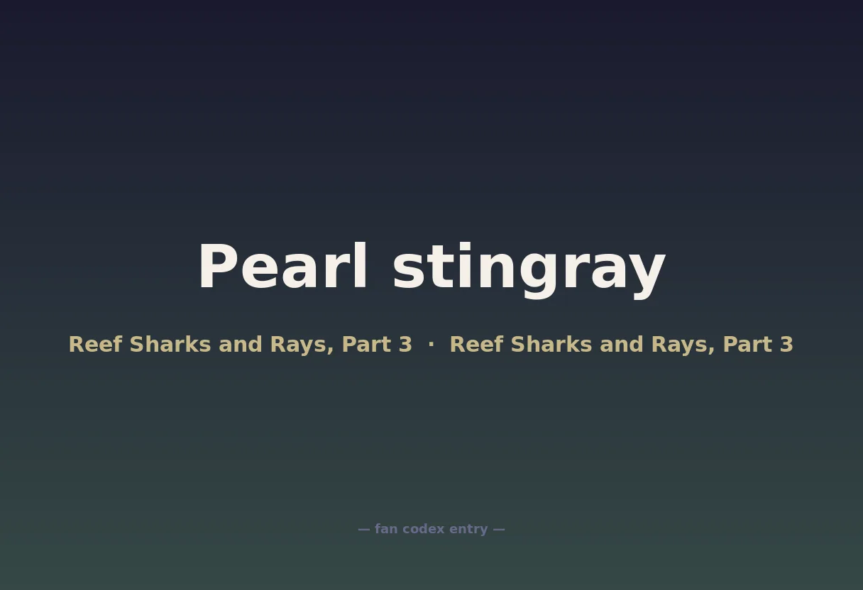 Pearl stingray