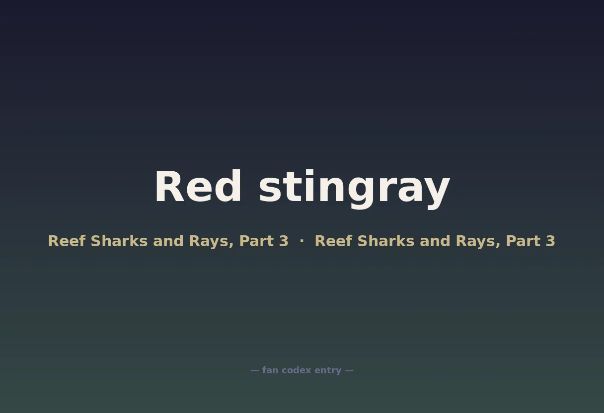 Red stingray