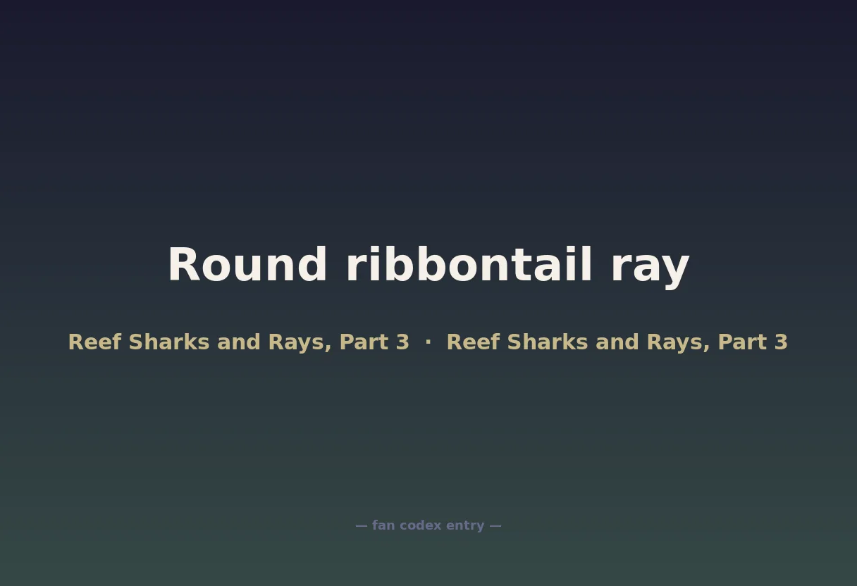 Round ribbontail ray