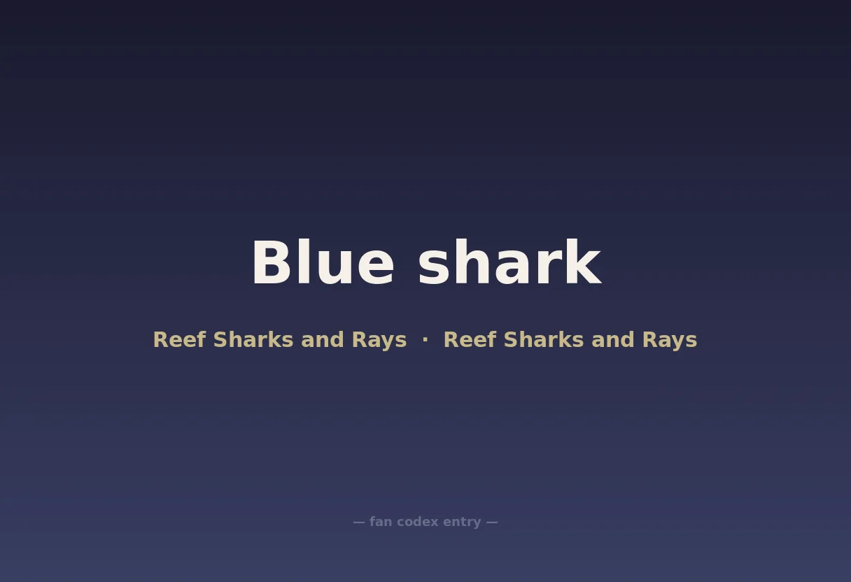 Blue shark