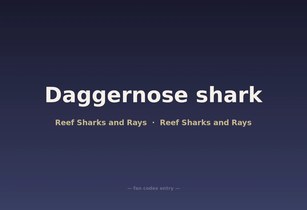 Daggernose shark