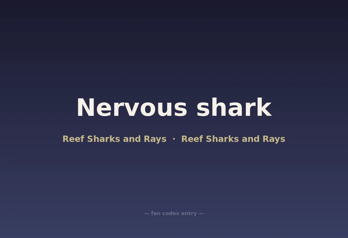 Nervous shark