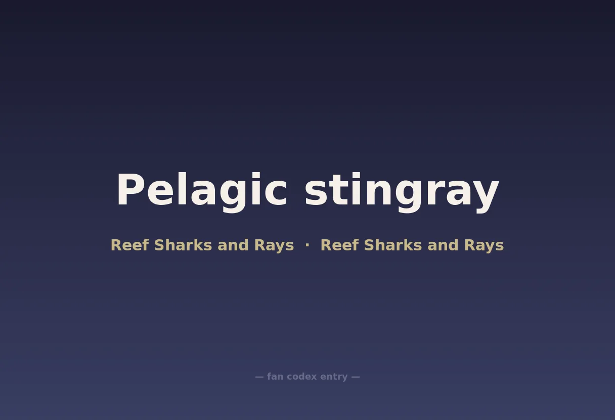 Pelagic stingray