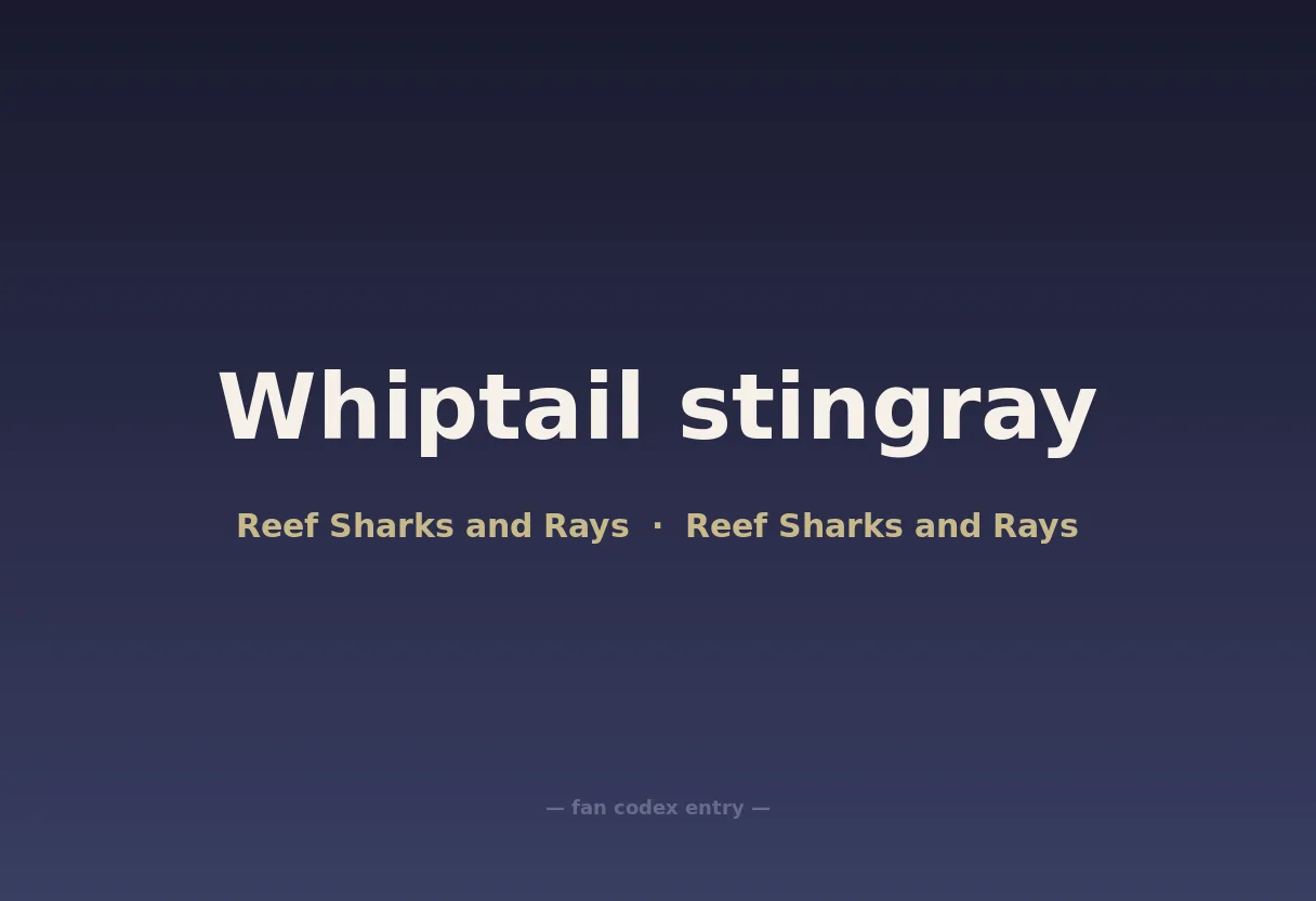 Whiptail stingray
