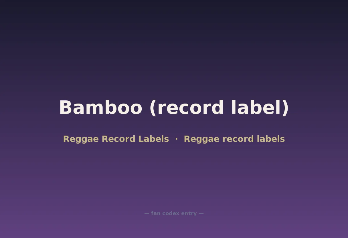Bamboo (record label)