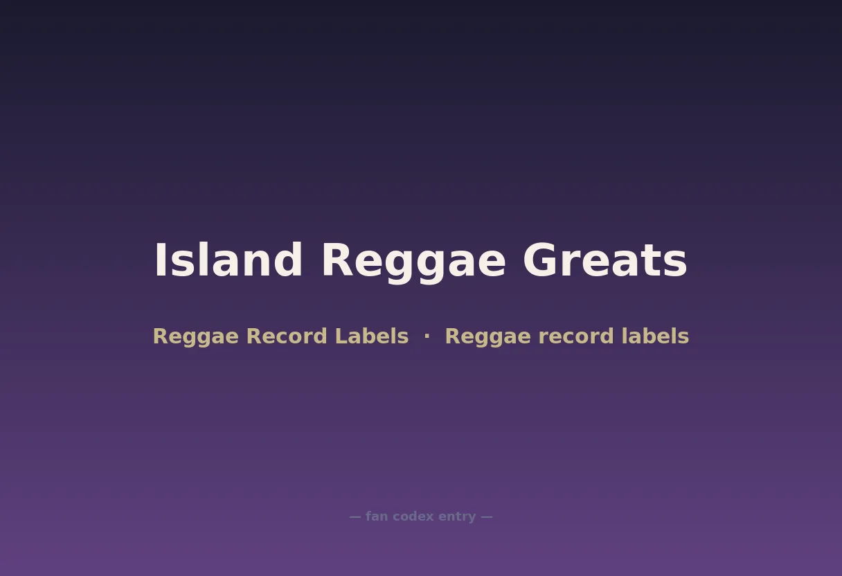 Island Reggae Greats