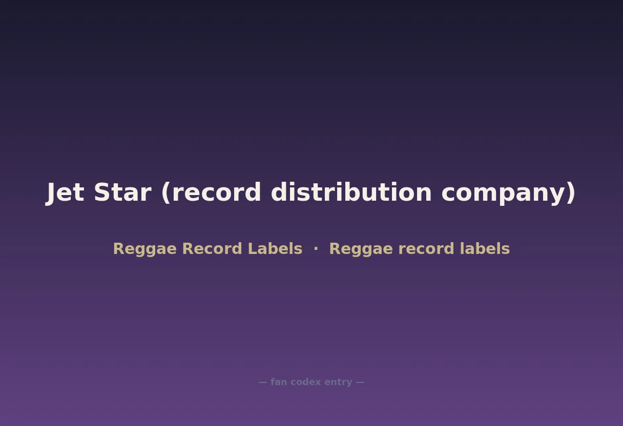 Jet Star (record distribution company)