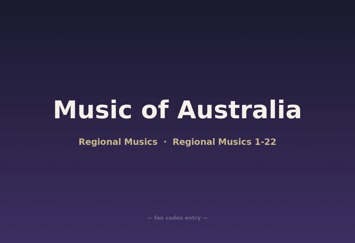 Music of Australia