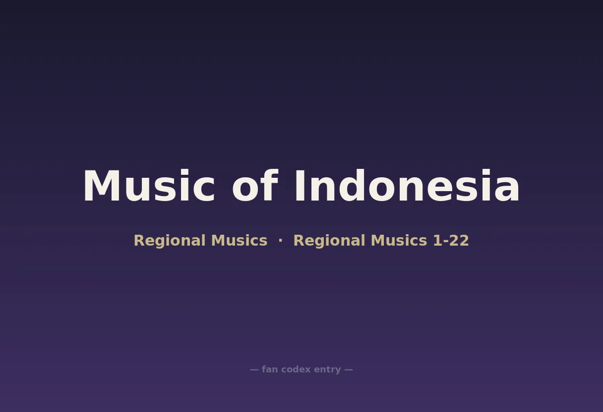 Music of Indonesia