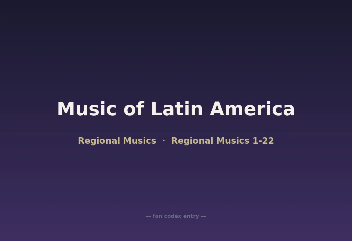 Music of Latin America