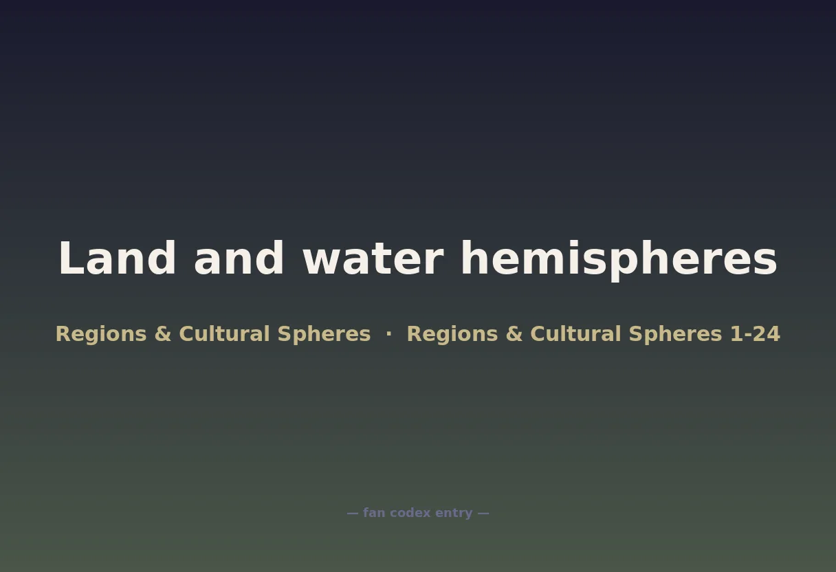 Land and water hemispheres