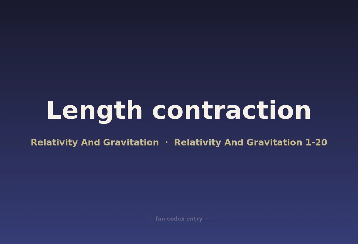 Length contraction