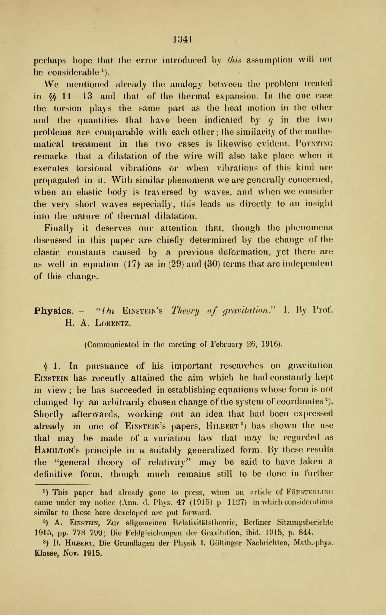 Lorentz covariance