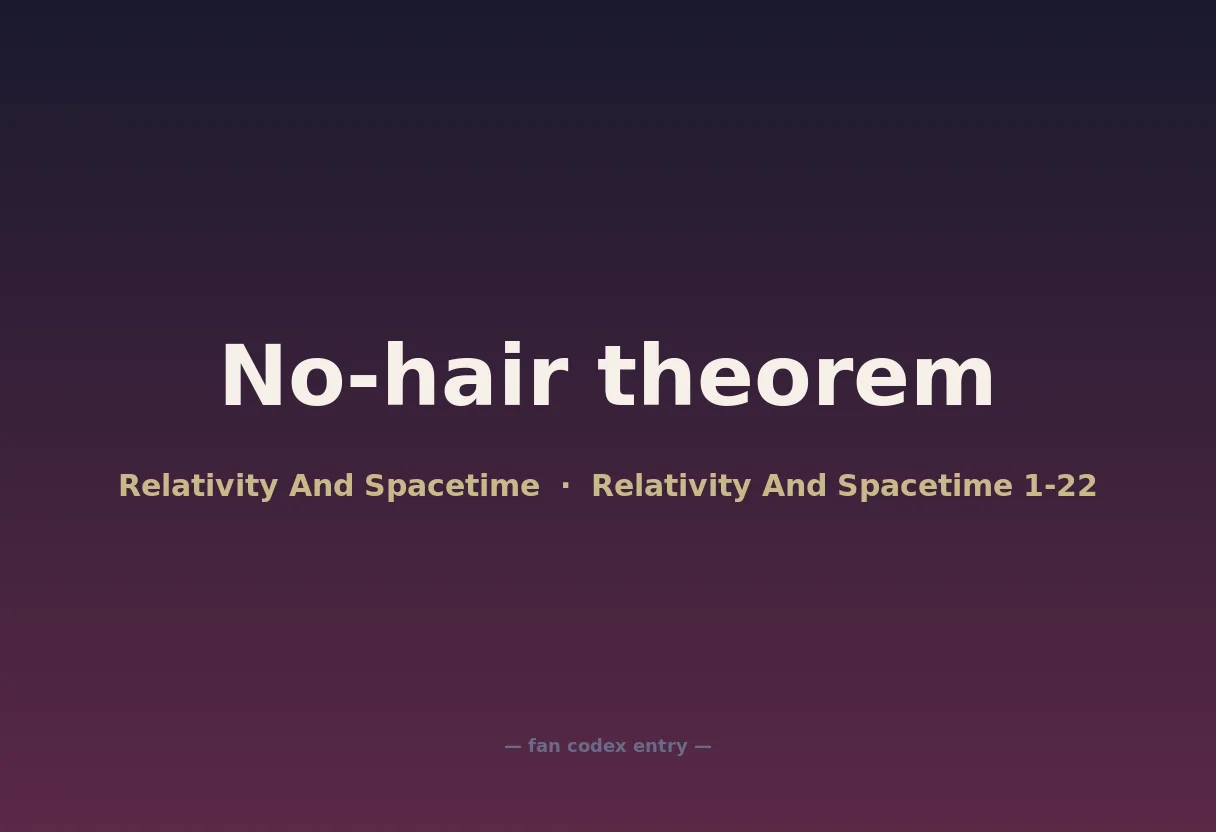 No-hair theorem