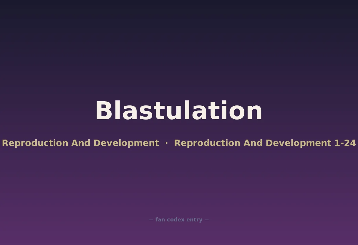 Blastulation